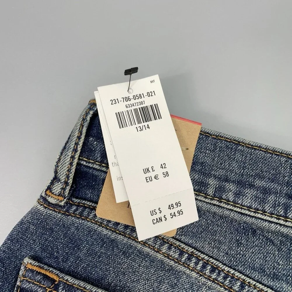 Abercrombie‎ Jeans Classic Straight Leg Stretch Denim Youth Kids 14